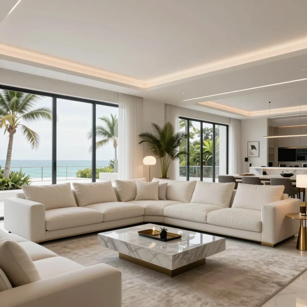 Interior of a fully remodeled Miami residence by Lordes Development